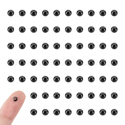 100 шт. бусины из нержавеющей стали марки 304 FIND-UN0016-07A-1