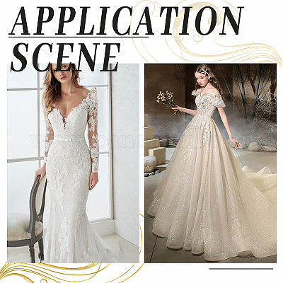 3d аппликации с вышивкой на молочных шелковых тканях в форме цветка PATC-WH0012-27-1