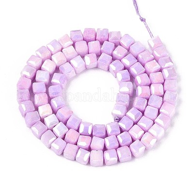 Антикоррозийные гальванические стеклянные бусины GLAA-T025-4mm-10E-1