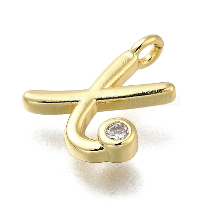 Латунные микро проложить кубического циркония подвески KK-B132-12G-X-1