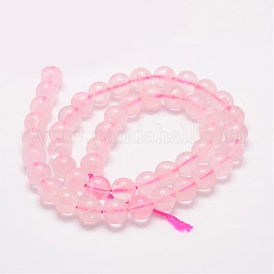 Природного розового кварца нитей бисера G-F306-08AB-8mm-1