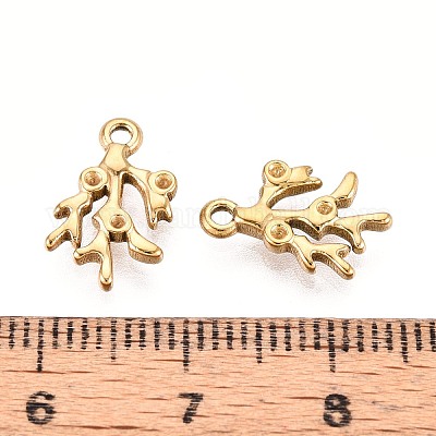 Подвеска из нержавеющей стали 304 со стразами STAS-T067-44G-1