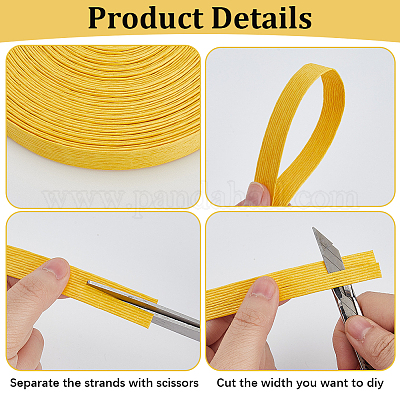 10м плоские бумажные шнуры&nbsp;OCOR-WH20001-92A-1