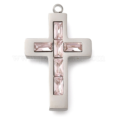 Подвески из нержавеющей стали 304 со стразами STAS-P369-14P-03-1