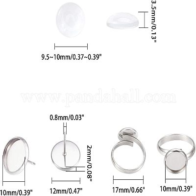 Наборы для самостоятельного изготовления сережек и колец DIY-UN0001-45P-1