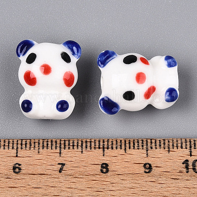 Фарфора ручной работы шарик нити PORC-N011-02C-1