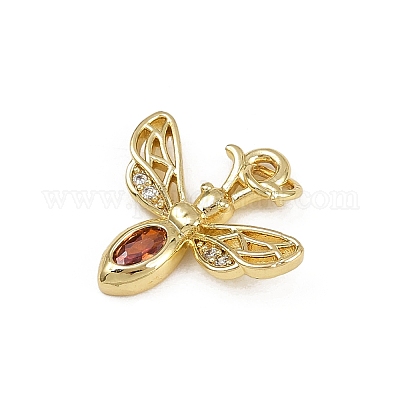 Латунные микро проложить кубического циркония подвески KK-D409-37G-B-1