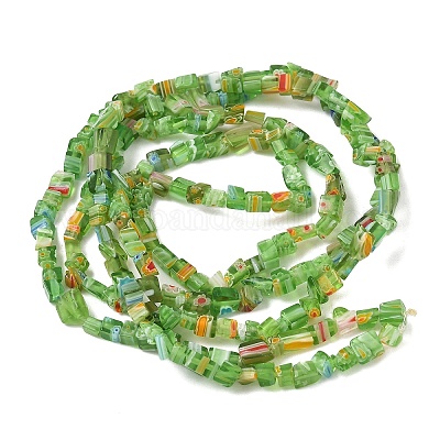 Ручной работы millefiori стеклянные бусины нитки LAMP-P070-02A-03-1