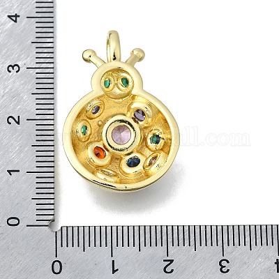 Латунные подвески из микро-паве KK-V010-15G-1