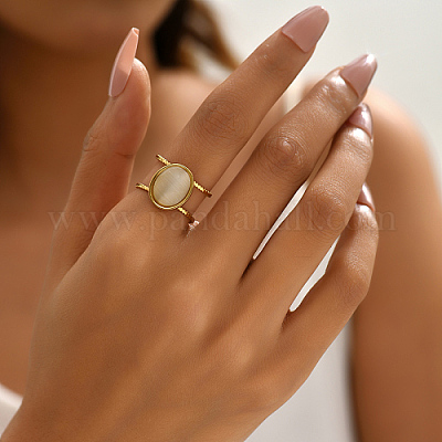 Кольца-манжеты с открытыми кошачьими глазами EE5594-1