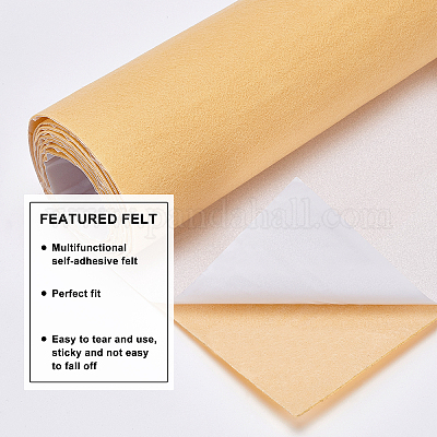 Felt Fabric Adhesive felt Sheet Black Multipurpose Sticky Glue 6