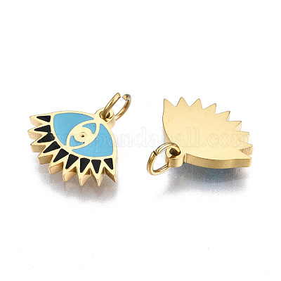 Эмалевые подвески из хирургической нержавеющей стали 316 STAS-S116-399G-1