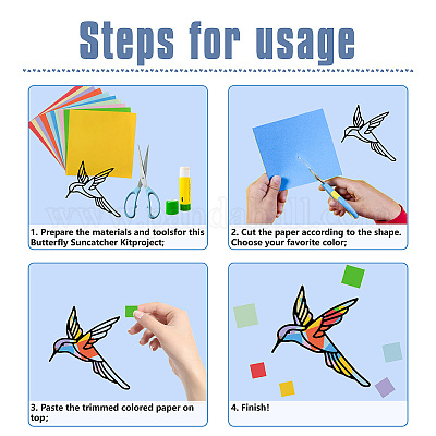 Tissue Paper Suncatcher DIY Craft Kit