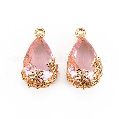 Прозрачные стеклянные подвески GLAA-T007-05I-1