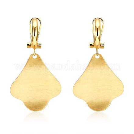 Brass Dangle Stud Earrings EJEW-BB23087-1-1