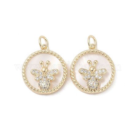 Латунные подвески из ракушки KK-L208-73G-1