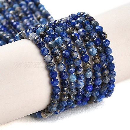 Filo di Perle lapis lazuli naturali  G-Z035-A01-01A-1
