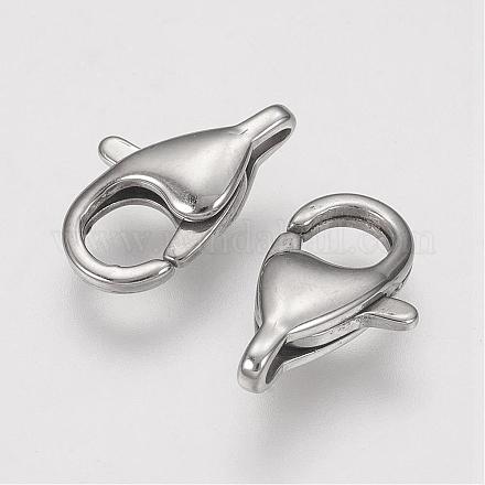 304 Stainless Steel Lobster Claw Clasps STAS-F109-04P-1