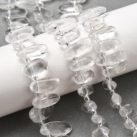 Природных кристаллов кварца бисер нитей G-Z091-A20-1