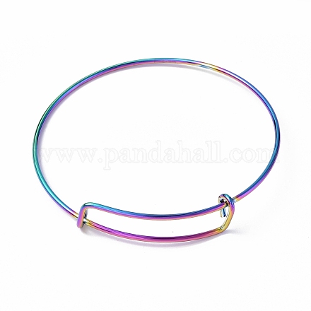 Placage ionique (ip) réglable 304 fabrication de bracelet en fil d'acier inoxydable MAK-F286-03MC-1