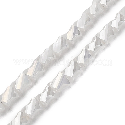 Electroplated Glass Beads Strands GLAA-G092-A-03-1