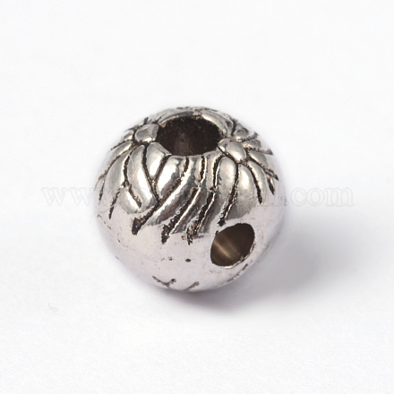 Alliage de style tibétain 3 trou perles gourou TIBEB-ZN63738-AS-RS-1