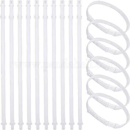 Benecreat 16 Stück verstellbare Polyester-elastische Fliege-Verlängerungsbänder mit Kunststoffschnalle DIY-BC0005-97A-1