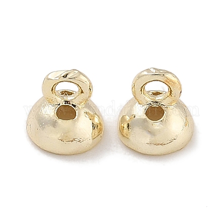 Кулон поручитель с колпачком из латунного бисера KK-P284-15G-02-1