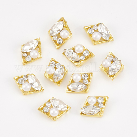 Cabochons Diamante de imitación de la aleación MRMJ-T015-16B-1