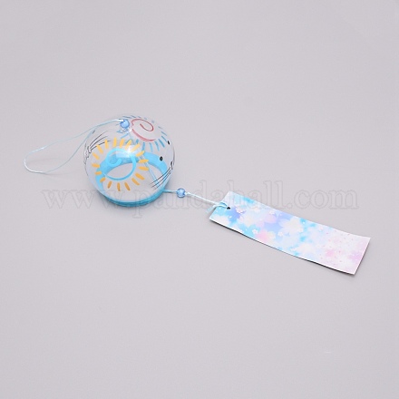 Japanese Round Painting Glass Wind Chimes CF-TAC0001-03D-1