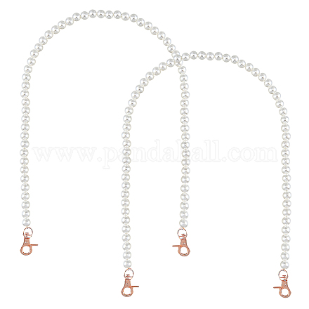 Cadenas de correa de bolso de perlas de imitación de plástico abs FIND-PH0001-74-1