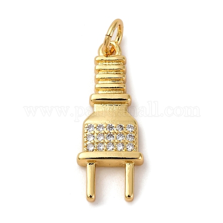 Латунные микро проложить кубического циркония подвески KK-P308-67G-1