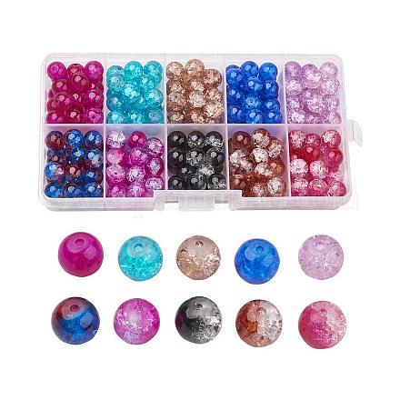 Round Transparent Crackle Glass Beads CCG-X0008-01-4mm-1