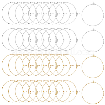 40 шт. 2 цвета 316 хирургическая нержавеющая сталь бокалы кольца подвески STAS-LP0001-07-1