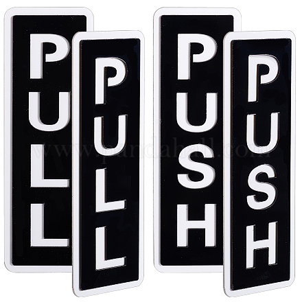 4 шт. 2 стиля самоклеящиеся акриловые дверные таблички AJEW-GA0006-91A-1