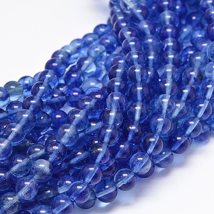 Blue Watermelon Stone Glass Beads Strands G-P075-33-4mm-1