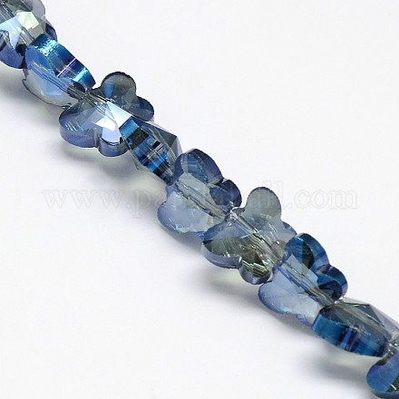Electroplate Crystal Glass Butterfly Beads Strands EGLA-F041-A09-1