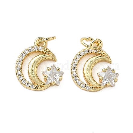 Латунные микро проложить кубического циркония подвески KK-L243-26G-1