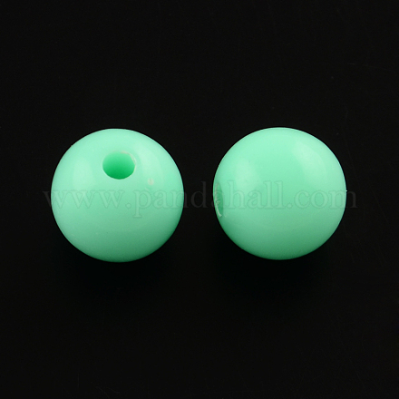 Round Opaque Acrylic Beads SACR-R866-8mm-08-1
