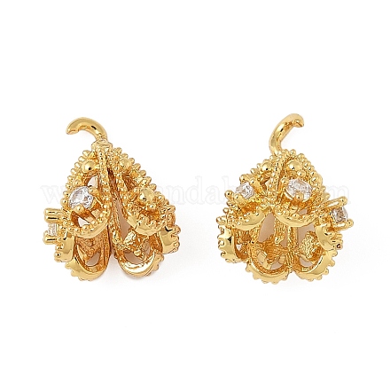 Латунный микро-паве кубический цирконий KK-V015-31G-01-1