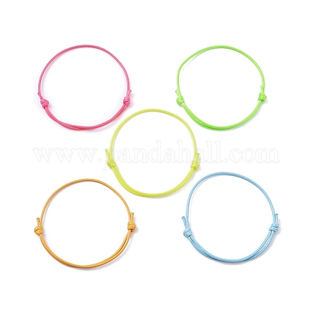 5 cordón de poliéster encerado coreano ecológico de 5 colores. AJEW-JB01200-03-1