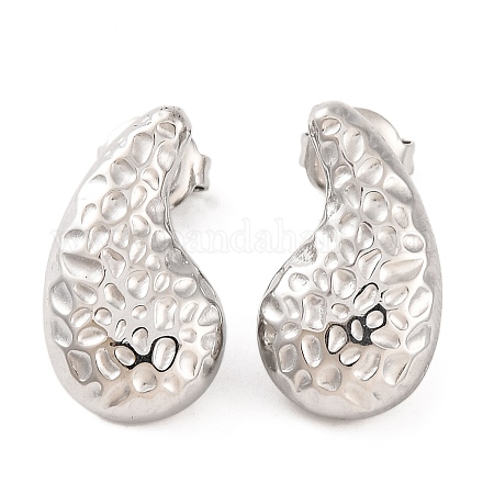 Серьги-гвоздики из нержавеющей стали 304 EJEW-G395-19P-1