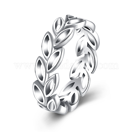 925 de moda plata de ley tailandesa anillos de dedo de plata RJEW-BB18818-1