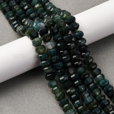 Природные моховой агат бисер нитей G-P587-D09-02-1