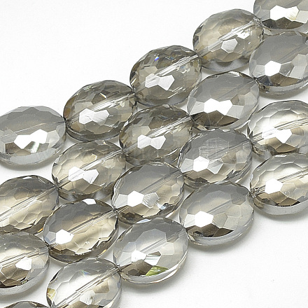 Abalorios de vidrio electroplate hebras EGLA-S152-20x16mm-01-1
