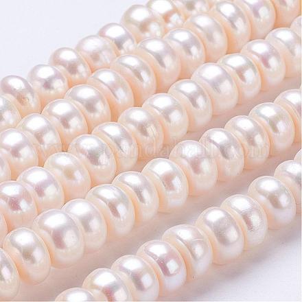 Natural Cultured Freshwater Pearl Beads Strands PEAR-P002-06-1