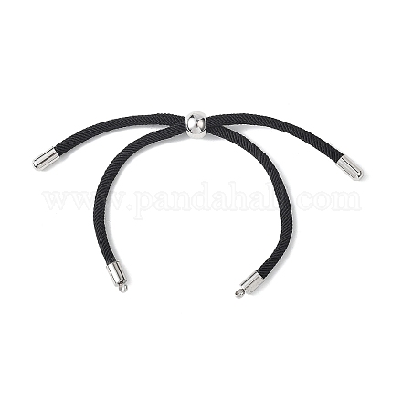 Изготовление браслета-слайдера из круглого нейлонового шнура AJEW-JB01461-02-1