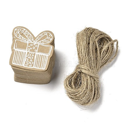 Рождественская тема крафт-бумага подарочные теги&nbsp;LS-CDIS-L008-A09-1