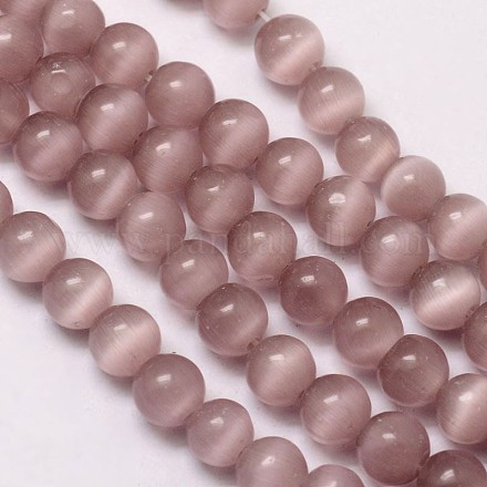 Chapelets de perles d'œil de chat CE-M011-6mm-26B-1
