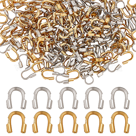 200 шт. Защитные ограждения из латунной проволоки 2 цветов KK-ME0002-79-1